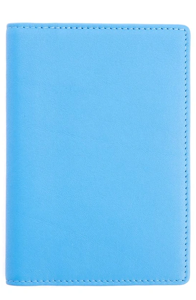 Royce Rfid Leather Passport Case In Light Blue