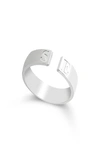 Melanie Marie Personalized Open Band Ring In Sterling Silver