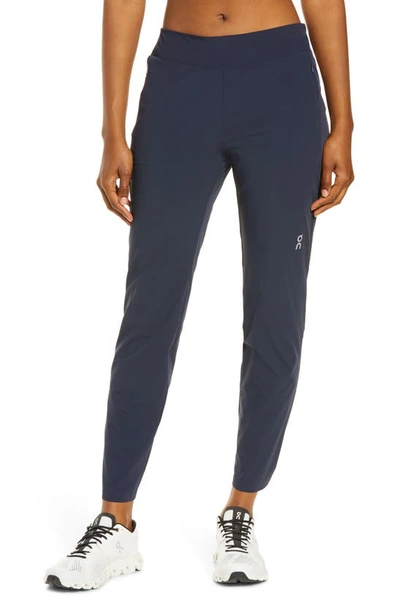 On Lightweight Woven Running Pants In Navy