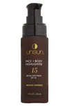 Unsun Face + Body Highlighter Broad Spectrum Spf 15 Sunscreen, 1 oz In Bronze Goddess