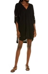 Seafolly Aloha Essential Coverup Dress In Black
