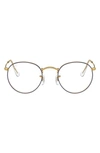 RAY BAN RAY-BAY 47MM ROUND OPTICAL GLASSES,RX3447V47-O