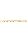 Karat Rush 14k Gold Light Figaro Chain Necklace In Yellow