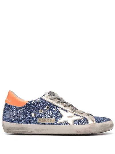 Golden Goose Women's Blue Leather Trainers