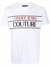 VERSACE JEANS VERSACE JEANS MEN'S WHITE COTTON T-SHIRT,B3GWA7TC30319003 L