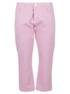 MSGM MSGM WOMEN'S PINK COTTON JEANS,3041MDP46TX21728212 40