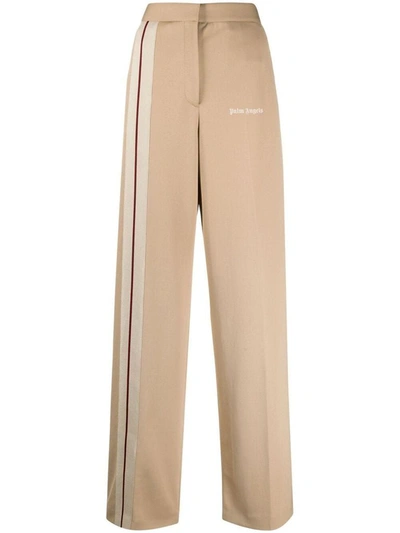 Palm Angels Women's Pwca051s21fab0028561 Beige Polyester Trousers