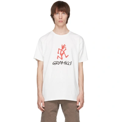 Gramicci Mens White Brand-print Cotton-jersey T-shirt Xl
