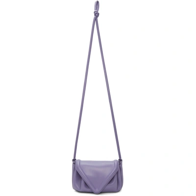 Bottega Veneta The Small Beak Shoulder Bag In Nappa Leather In Purple
