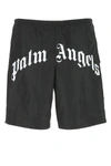 PALM ANGELS PALM ANGELS LOGO PRINTED SWIM SHORTS