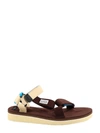Suicoke Brown & Off-white Depa-ecs Sandals