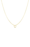 KARAT RUSH KARAT RUSH 14K GOLD INITIAL 'O' NECKLACE,789325495103