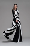 ISABEL SANCHIS FAEDO LONG SLEEVE SPIKE GOWN,IS21FG109-18