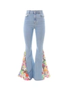 GCDS GCDS PANELLED FLARED JEANS