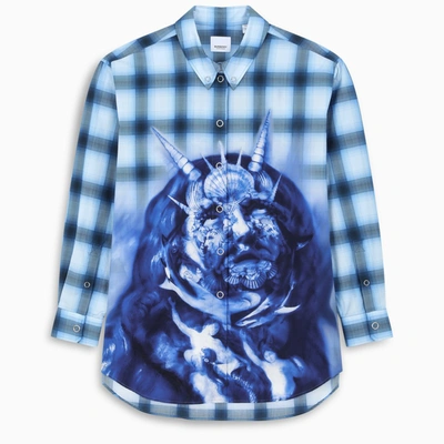 Burberry Shirt Long Sleeve In Blue