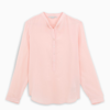 Stella Mccartney Eva Shirt Blouse In Rose-pink Silk In Pink