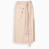 ALEXANDER MCQUEEN PINK LEATHER WALLET SKIRT,659798Q5AGE-I-ALEXQ-6061