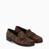 SAINT LAURENT PONY-EFFECT LOAFERS WITH LEOPARD PRINT,6506142PM00-I-YSL-2094