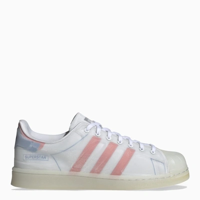 Adidas Originals White/pink Superstar Futureshell Sneakers