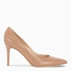 GIANVITO ROSSI NUDE LEATHER PUMPS,G24580VIT-I-GIANV-PRAL