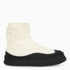 JIL SANDER BEIGE/BLACK CANVAS BOOTS,JI36515A13133-I-JILSA-270