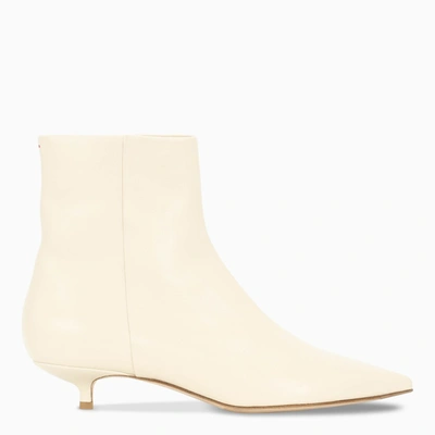 Aeyde 'ina' Leather Ankle Boots In White