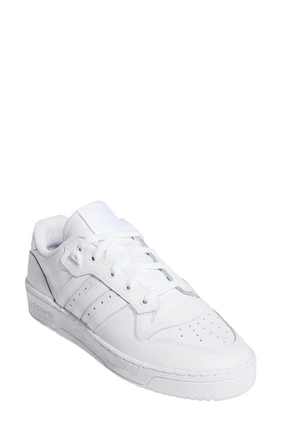 Adidas Originals Rivalry Low Sneaker In White/ White/ Core Black