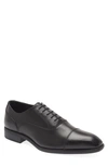 Nordstrom Dane Cap Toe Oxford In Black Leather