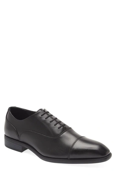 Nordstrom Dane Cap Toe Oxford In Black Leather