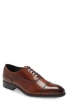 Nordstrom Dane Cap Toe Oxford In Brown Leather