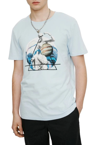 Elevenparis Abstract Graphic Tee In Kentucky Blue