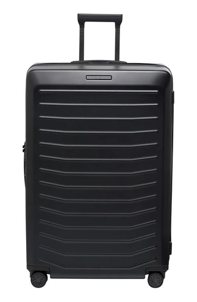 Porsche Design Roadster Expandable 32-inch Spinner Suitcase In Matte Black