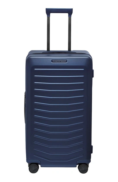 Porsche Design Roadster Trunk 29-inch Spinner Suitcase In Matte Blue