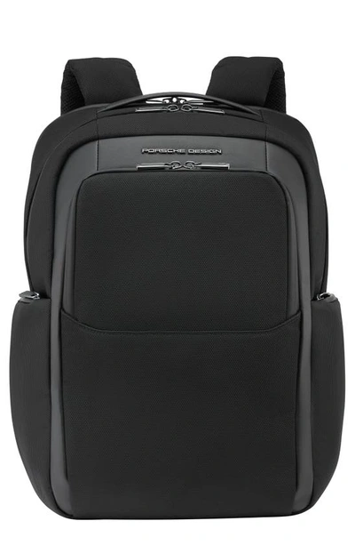 PORSCHE DESIGN PORSCHE DESIGN ROADSTER LARGE WATER RESISTANT NYLON & LEATHER BACKPACK,ONY01602.001