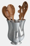 Nambe Gourmet Tulip Jug W/5-piece Set Kitchen Utensils