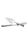 Nambe Nambé 'dazzle' 2-piece Cake Serving Set In Silver