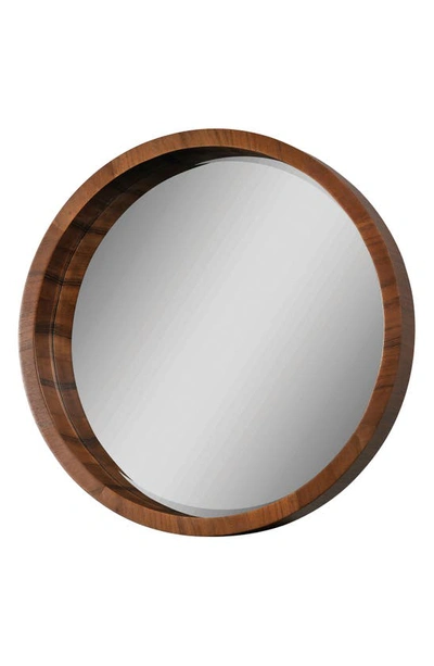 Renwil Brynjar Mirror In Walnut Veneer