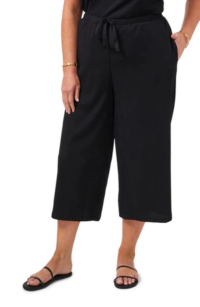 1.state Crop Drawstring Pants In Rich Black