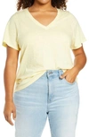 MADEWELL WHISPER COTTON V-NECK T-SHIRT,MD259