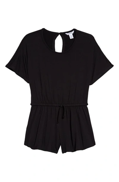 Nordstrom Kids' Jersey Romper In Black