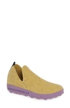 Asportuguesas By Fly London City Sneaker In Yellow Tweed/felt Fabric