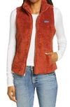 Patagonia Los Gatos Fleece Vest In Burnished Red