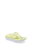 Hoka Ora Recovery Flip Flop In Lunar Green / Blue Tint