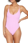 L*space Gianna Classic One-piece Swimsuit In Rosebud