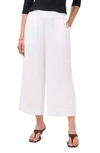 Vince Camuto Cropped Wide Leg Drawstring Pants In Ultra White