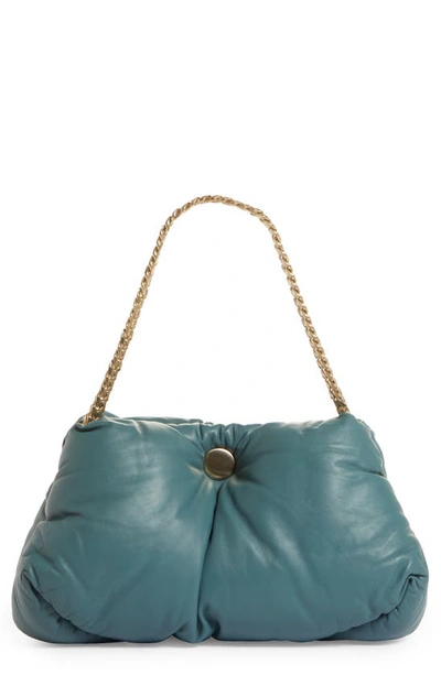 Proenza Schouler Tobo Padded Leather Shoulder Bag In Dusty Blue