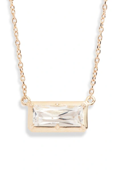 Anzie Classique Melia Carr White Topaz Pendant Necklace