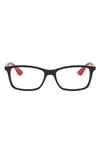 Ray Ban 56mm Optical Glasses In Black
