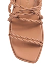 Stuart Weitzman Calypso Braided Leather Sandals In Beige