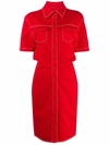 OFF-WHITE OFF-WHITE WOMEN'S RED COTTON DRESS,OWYM003S20DEN0012500 40